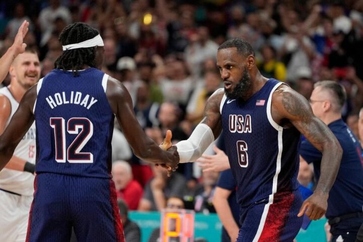 US Men’s Basketball Team Rolls Past Serbia 110-84 in Opening Game at the Paris Olympics