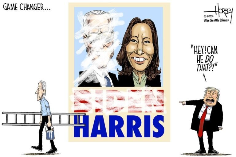 Biden Withdraws, Kamala Harris Steps Up and Secret Service Testifies: The Week in Cartoons July 22-26