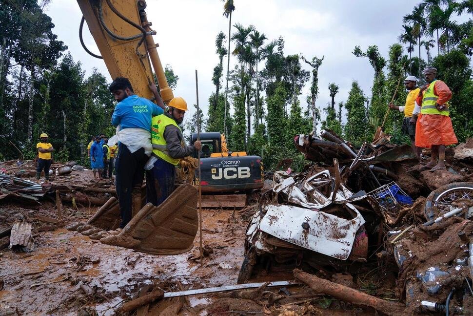 Hopes of Finding More Survivors in the Mud and Debris Wane After Landslides in India Kill 194