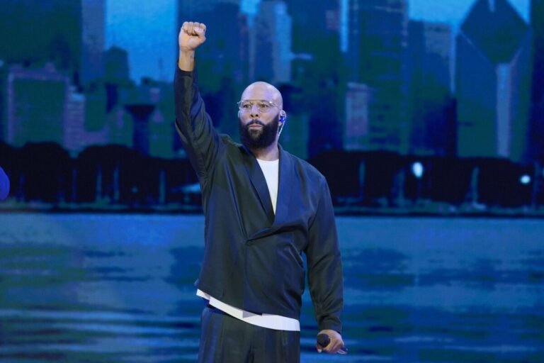 Aug. 20, 2024 | Chicago | Lonnie Lynn, also known as Common, performs at the Democratic National Convention.