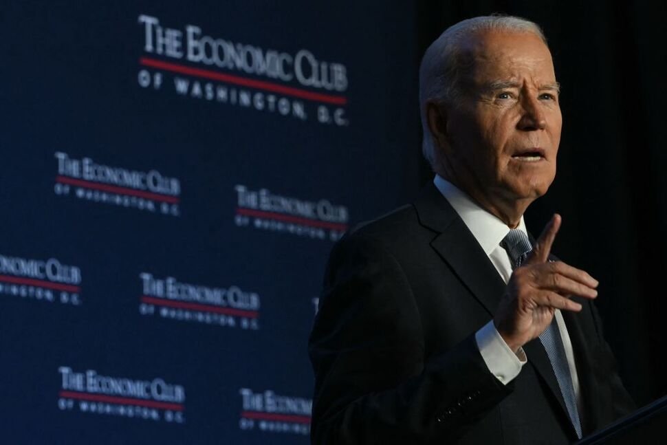 President Joe Biden speaks at the Economic Club of Washington, DC, on Sept. 19, 2024.